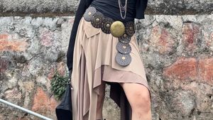 Asymmetrical Layered Skirt