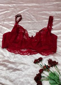 Lace Red Bra