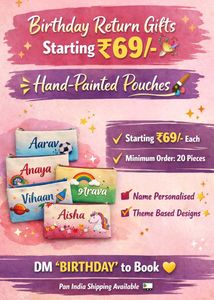Personalized Hand-Painted Pouches
