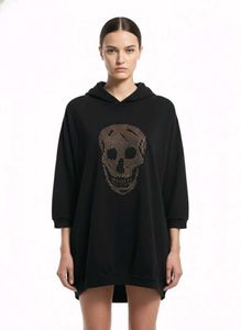 Skull Print Hoodie