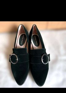 New] Moss green velour pumps ORiental Traffic
