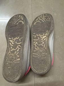 White &amp; Pink Casual Sneakers