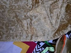 Elegant Gold Kurta with Contrasting Trim