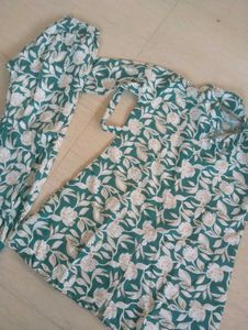 Green Floral Co-ord  Set