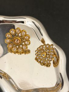 Combo of 2 Ethnic Kundan Rings