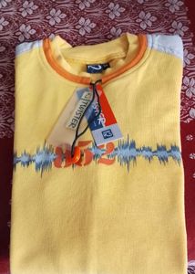 Men's Yellow Graphic Print Long Sleeve Shirt