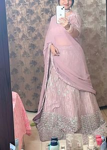 Sparkling onion pink Lehenga Choli Set