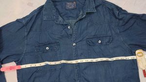 Unisex New Denim Double Pocket Shirt