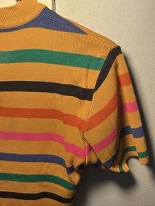 Colorful Striped Knit Top