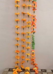 artificial marigold flower garlands