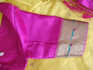 Vibrant Yellow Silk Saree