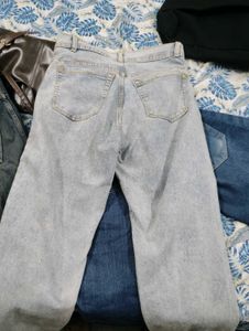 Light Wash Straight Leg Jeans