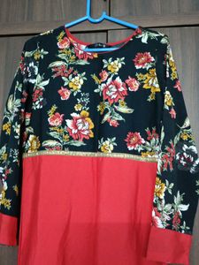 Floral Print Kurta