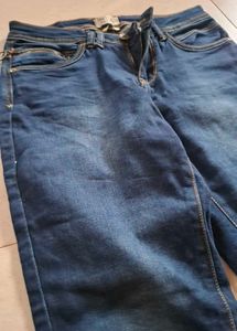 Classic Blue Denim capris