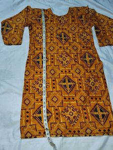 Designer Mustard Yellow Kurta