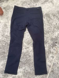 premium Old Money Midnight Navy Slim Fit Trousers