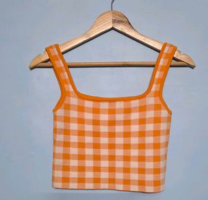 Cute Checkered Crop Top