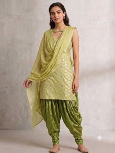 Elegant Green Kurta Set with Dupatta