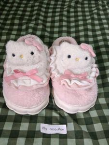 sanrio hello kitty fleece indoor room slippers