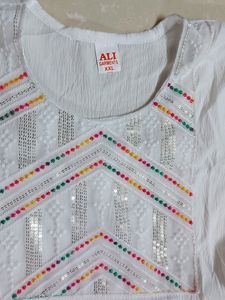 Kurti Frock Style Pure White