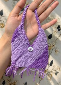 Handmade Crochet Pouch Bag