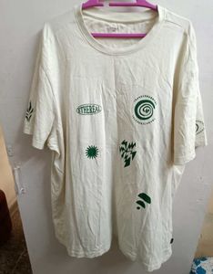 Sztori Plus Size Printed Pure Cotton T-shirt - 6XL