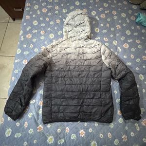 Men's Puffer Jacket with Gradient Design