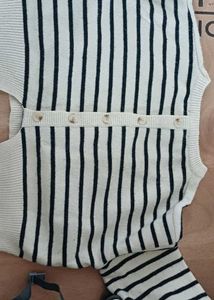 Striped Cardigan Sweater