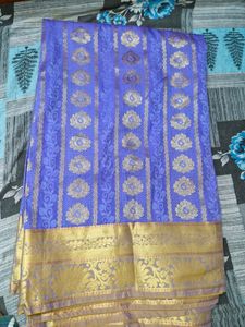 Elegant Lavender Banarasi Silk Saree-only saree
