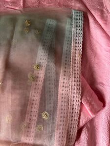 Embellished Pink Kurta with Dupatta