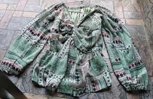 Boho Print V-Neck Flowy Top