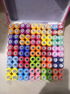 Amito Poly Polyester Threads (100 spools) Multicol