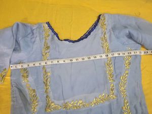 Light Blue Kurta Set with Dupatta