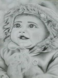 Charcoal Portrait in A5 size