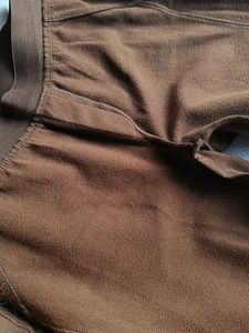 Golden Brown Elastic Waist Pants