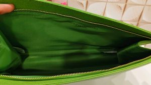 Carolina herrera Green Polka Dot Clutch Bag