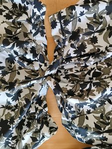 Floral Printed V-Neck CutOut Maxi Dress