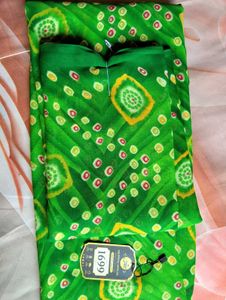 Soft Floral Printed green Saree for Women