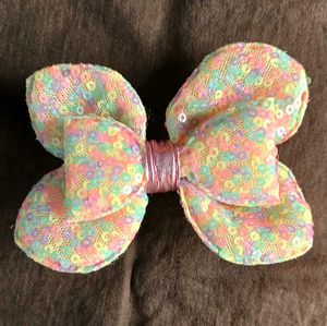 Sparkly Pastel Bow Hair Clip