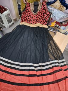 New 40 Sz Anarkali With Dupatta
