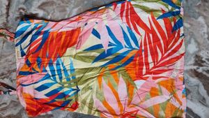 Tropical Leaf Print Sundress