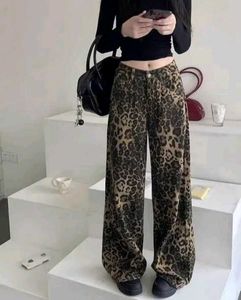 Lulu & Sky Leopard Print Wide Leg Pants Price Drop