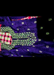 Beautiful Purple Kurta Set with Mirror Work