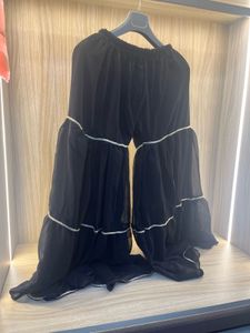 Elegant Black Tiered Skirt