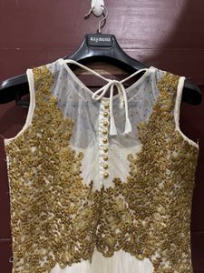 Stunning White and Gold Gown