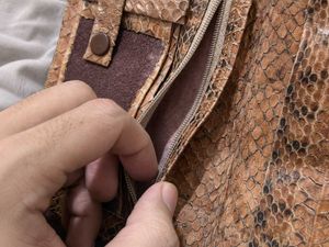 Vintage Snake Skin Leather Wallet
