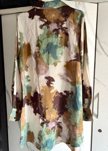 Printed Shirt Dress