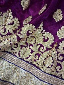 Vibrant Purple Embroidered Lehenga Set