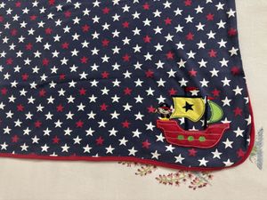 Starry Baby Blanket with Applique