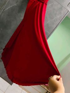 Elegant Red Halter Neck Maxi Dress